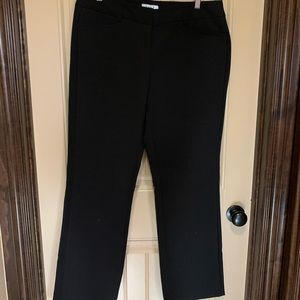 Boot cut black slacks